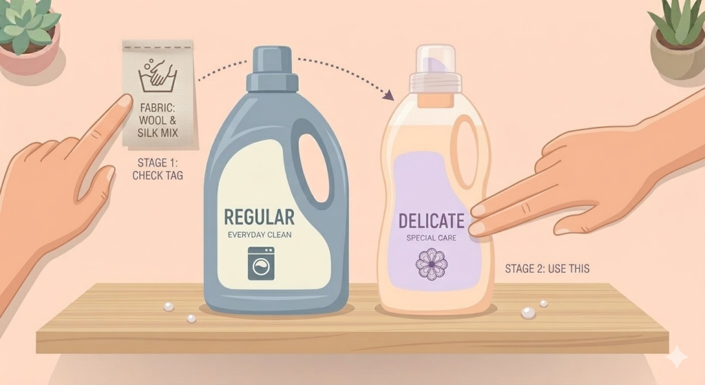 素材に合わせた洗剤の選び方のコツ
