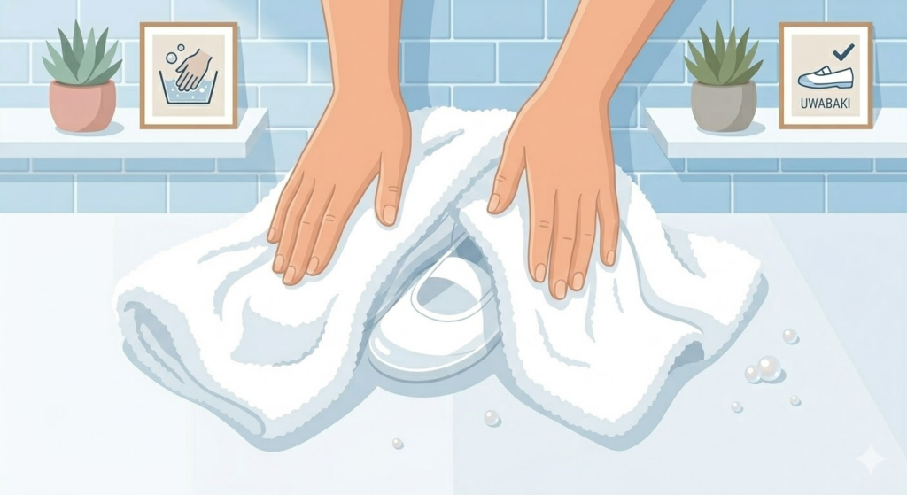 乾燥を早めるタオルドライのテクニック