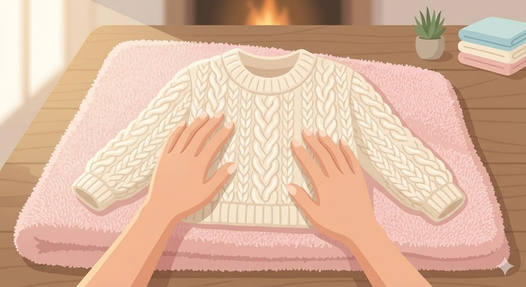 バスタオルを使ったタオルドライの方法