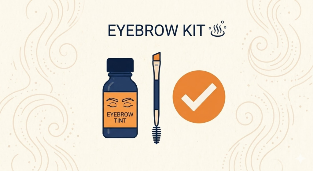 銭湯で役立つ眉ティントと便利グッズ