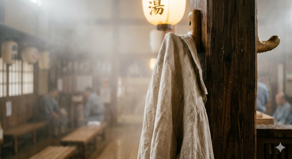 湿気に強いリネン素材のウェアのイメージ